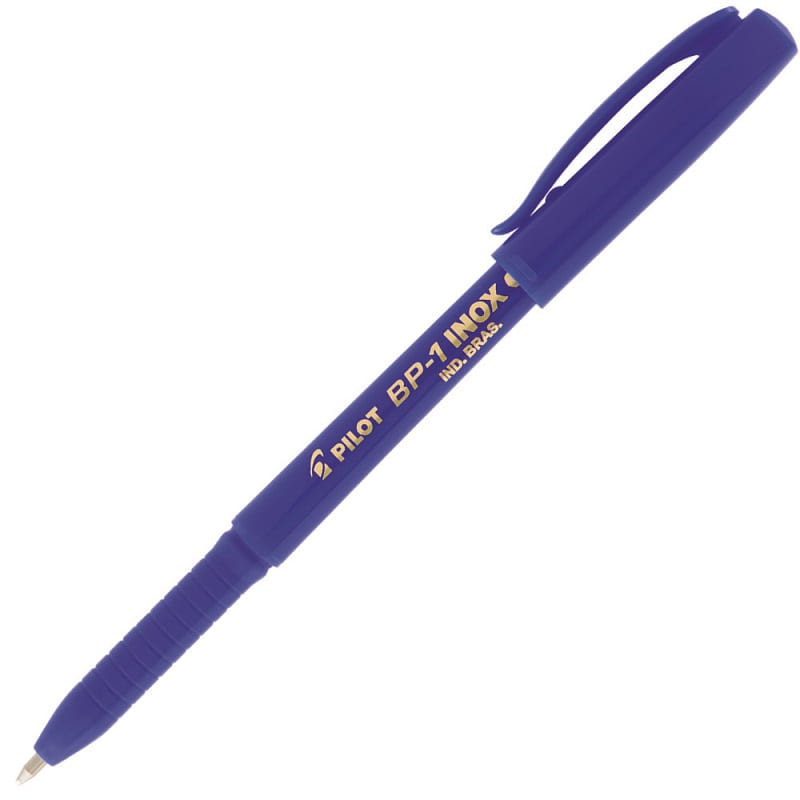 caneta-pilot-super-grip-inox-0.1-azul-aberta