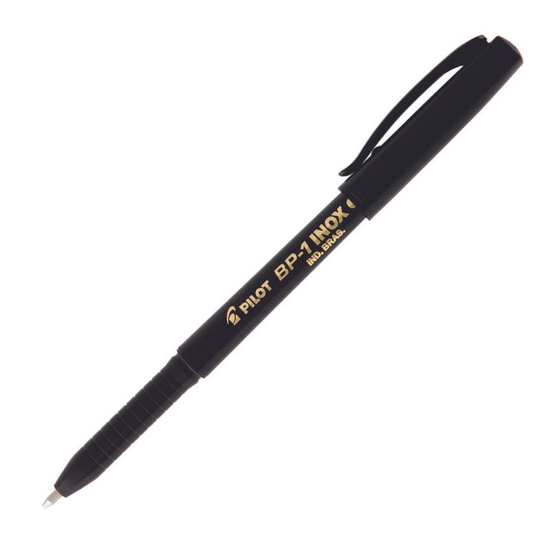 caneta-esferografica-pilot-super-grip-inox-0.1-preta-aberta