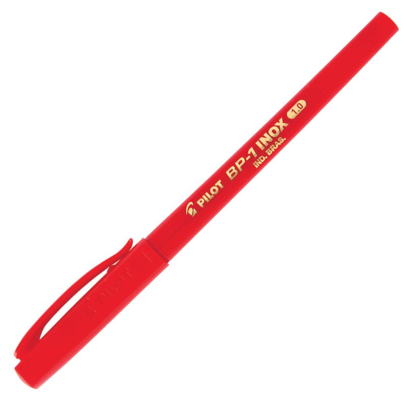 caneta-esferografica-pilot-super-grip-inox-0.1-vermelha