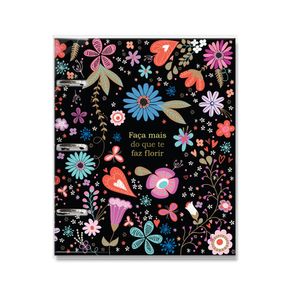 Caderno Argolado Fiore 120F 12 Divisórias Fina Ideia 4757