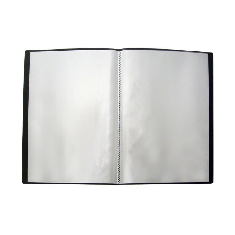 pasta-catalogo-c--50-sacos-plasticos-a4-clearbook-preto-yes