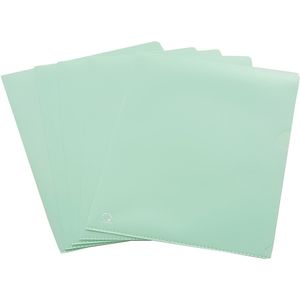 Pasta L Lolipop A4 5 Unid Verde Pastel Plascony