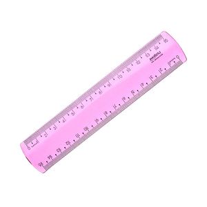 Régua 15cm New Line Rosa Waleu