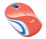 Mini-Mouse-Sem-Fio-Logitech-M187-Coral-