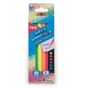 Canetinha Hidrocor 6 Cores Tons Neon Tris