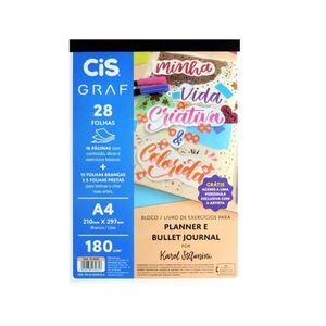 Bloco Livro De Exercícios para Planner e Bullet Journal Cis Graf