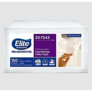 Papel Toalha Excellence Interfolhada Folha Tripla 150F Elite Professional