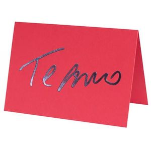 Cartão Fabriano Te Amo Vermelho Teca