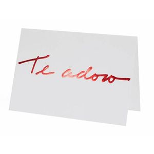 Cartão Fabriano Te Adoro Branco Teca