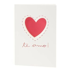 Cartão Touch Recorte Amor Teca