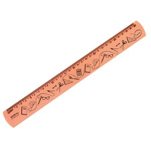 Régua 30cm Neon Laranja Waleu