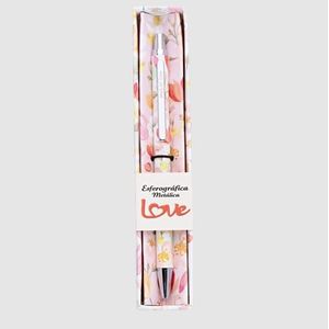 Caneta Esferográfica Metálica Flowers Slim 1.0mm Molin