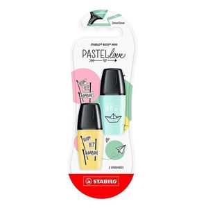 Marca Texto Mini Love Pastel 2 Unid Stabilo