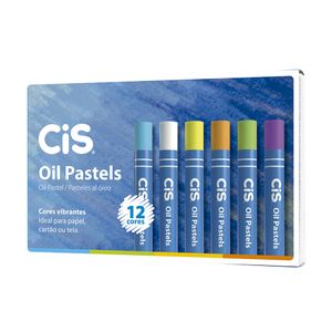 Giz Pastel Oleoso Oil Pastels 12 Cores Cis