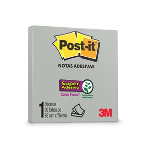 Bloco Post-It 654 76x76mm 90 Folhas Gris