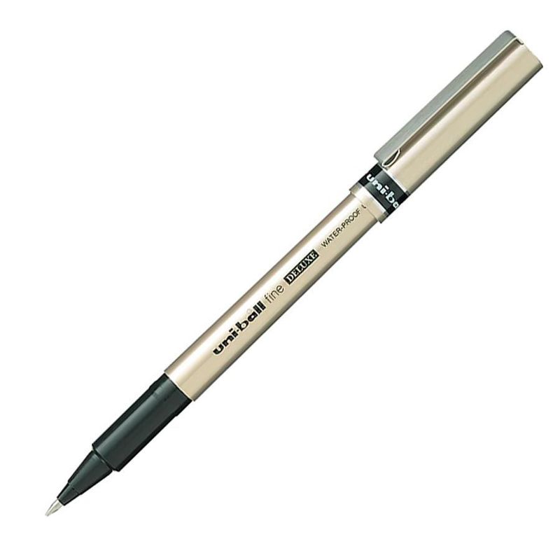 caneta-fine-deluxe-0.7mm-ub-177-preto-uni-ball