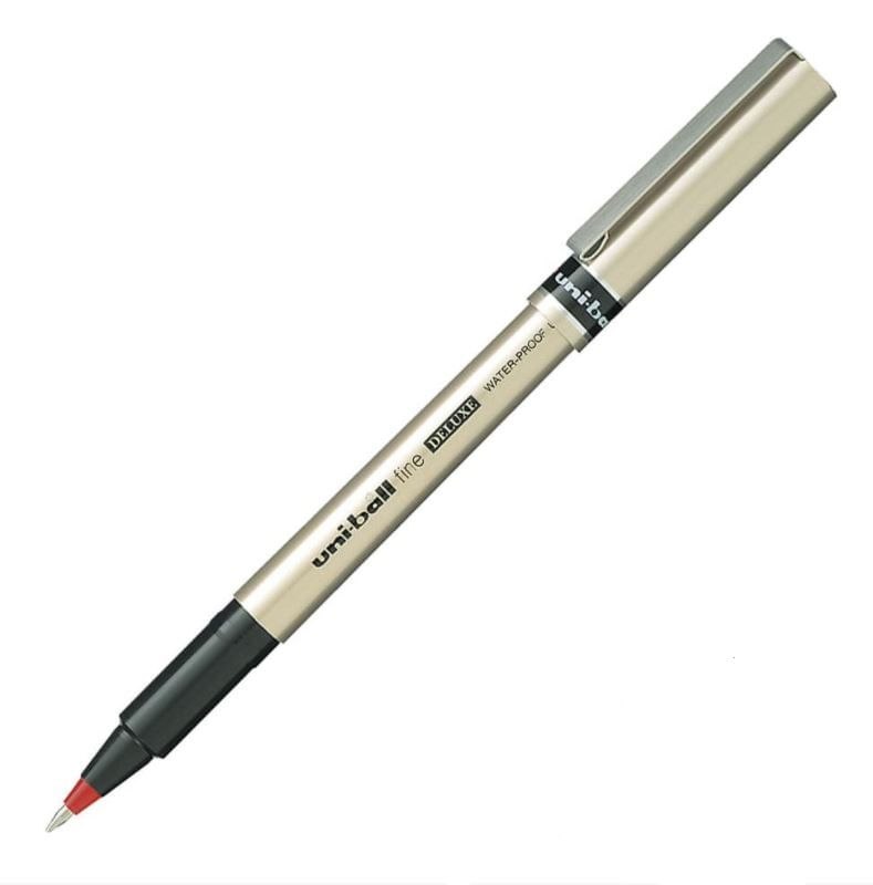 caneta-fine-deluxe-0.7mm-ub-177-vermelho-uni-ball