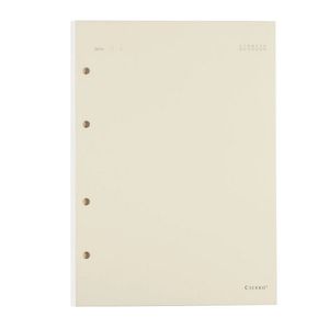 Refil Caderno Criativo Argolado Sem Pauta 40fls 80g 17x24cm Creme Cicero