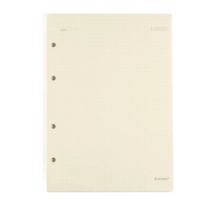 Refil Caderno Criativo Argolado Pontado 40fls 80g 17x24cm Creme Cicero