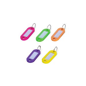 Chaveiro C/Etiqueta 25 Un Color Neon Waleu 10180013