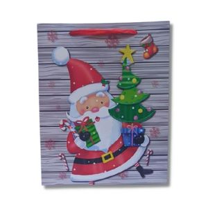Sacola Para Presente 3D Natal 26x32cm NTS1002 Fartex
