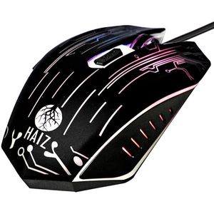 Mouse Gamer USB 3200DPI RGB HAIZ HZ-1670 Exbom