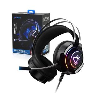 Headphone Gamer USB Com LED RGB HF-G820 Exbom