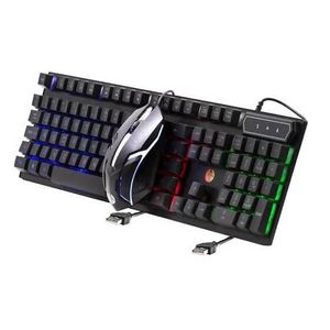 Kit Teclado E Mouse Gamer C/Fio RGB HAIZ HZ-550 Exbom