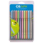 caneta-esferografica-0.7mm-estojo-c-10-cores-cis-bpx-76.1123