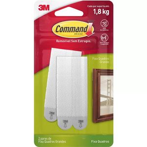 Fixa Quadros Adesivo Até 1,8kg Branco Command 3M