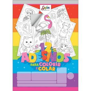 Bloco De Adesivos Para Colorir 12F Grafon's Tilibra
