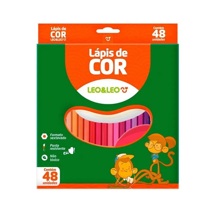 lapis-de-cor-resina-sextavado-48-cores-leo-leo
