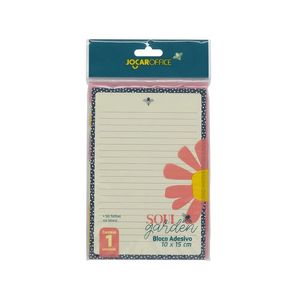 Bloco Adesivo Pautado Soul Garden 100x150mm 50F Jocar Office