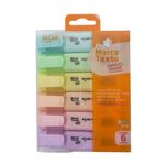 marca-texto-pastel-trend-6-cores-jocar-office
