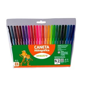 Canetinha Hidrográfica 24 Cores Leo&Leo