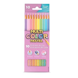 Lápis De Cor 10 Cores Pastel Multi Color Faber-Castell