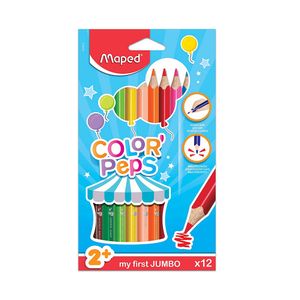 Lápis De Cor Color Peps Jumbo 12 Cores Maped