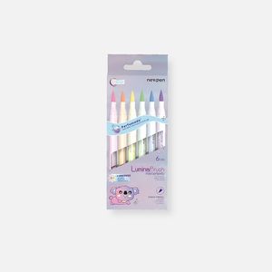 Marca Texto Lumina Brush Pastel 6un Newpen