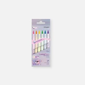 Marca Texto Lumina Brush Neon 6un Newpen