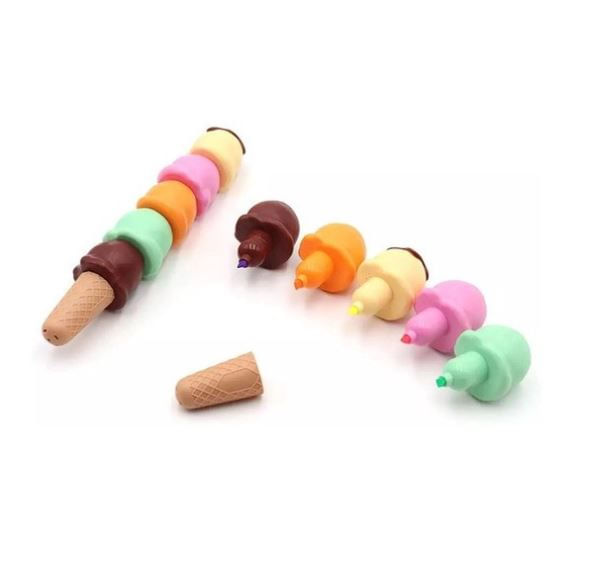mini-marca-texto-fofa-sorvete-casquinha-5-cores-md-069