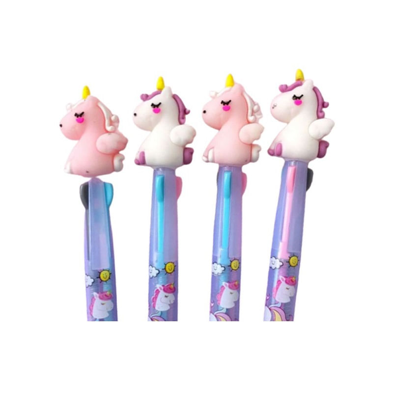 caneta-esferografica-fofa-0.5mm-3-cores-unicornio-baby-e-8063-