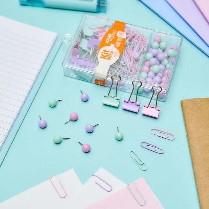 kit-office-prendedores-150un-pastel-trend-jocar-office-