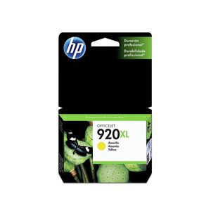 Cartucho HP 920XL Amarelo Original (CD974AL) Para HP Officejet 7500A, 6000dwn, 6500A