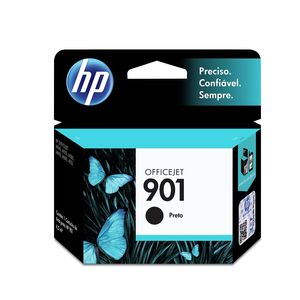 Cartucho HP 901 Preto Original (CC653AB) Para HP Officejet J4660, J4524, J4624, 4500