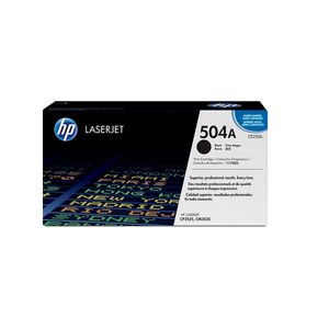 Toner HP 504A Preto Laserjet Original (CE250A) Para CP3525dn, CM3530fs, CP3525n