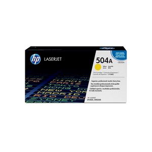 Toner HP 504A Amarelo Laserjet Original (CE252A) Para CP3525dn, CM3530fs, CP3525n