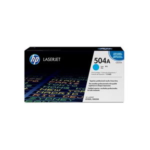 Toner HP 504A Ciano Laserjet Original (CE251A) Para CP3525dn, CM3530fs, CP3525n