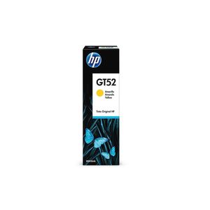 Garrafa HP GT52 Amarela original (M0H56AL) Para HP Deskjet 5822, HP Smart Tank 617, 517, 514
