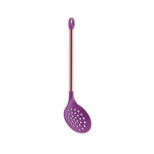 Escumadeira Silicone Cabo Rose Cores Sortidas Paramount