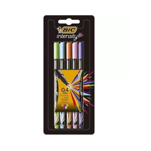 Caneta Hidrográfica Intensity 0.4mm 5 Cores BIC